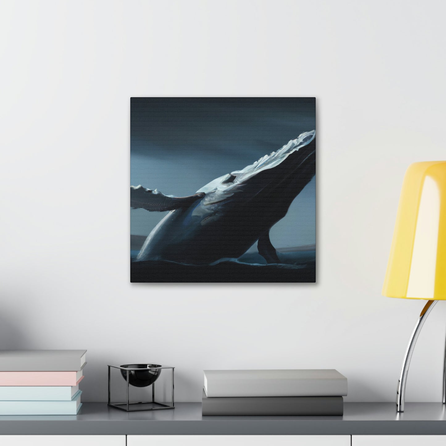 Humpback Whale in Neoclassicism - Canvas