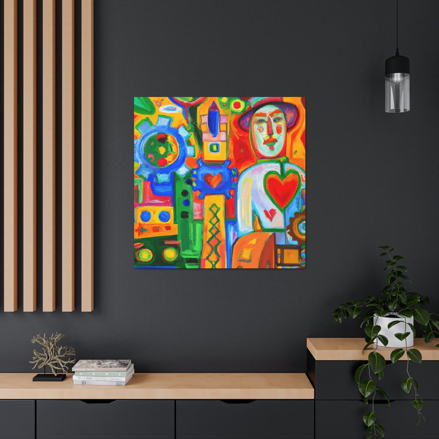 Engineer in Abstract Form - Canvas