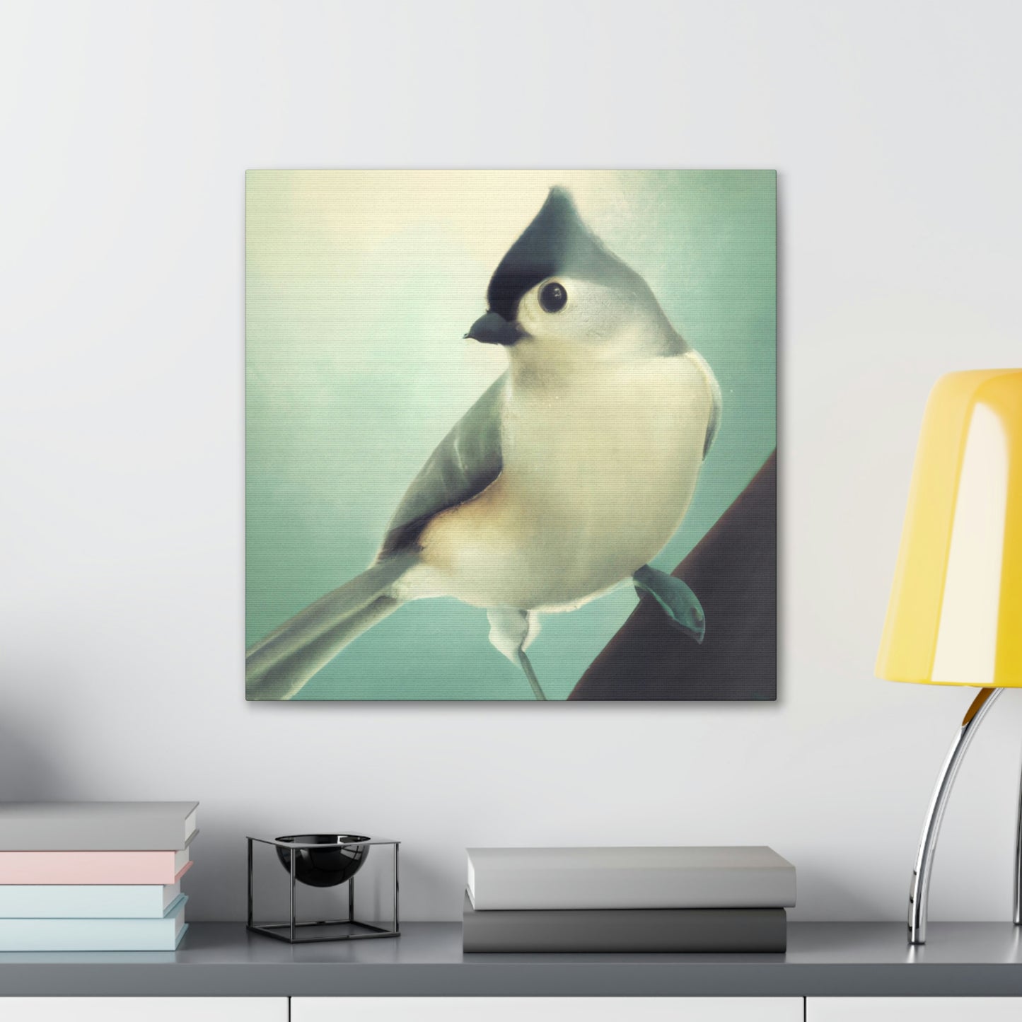 "Titmouse in Art Deco" - Canvas