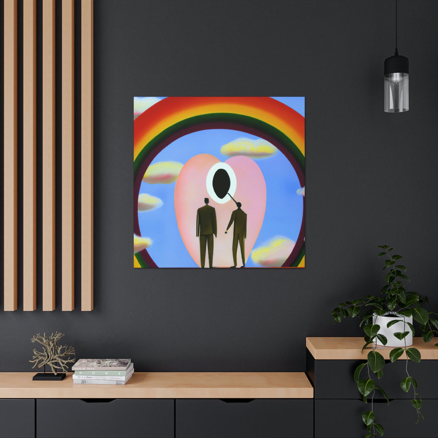 Love's Celestial Halo - Canvas