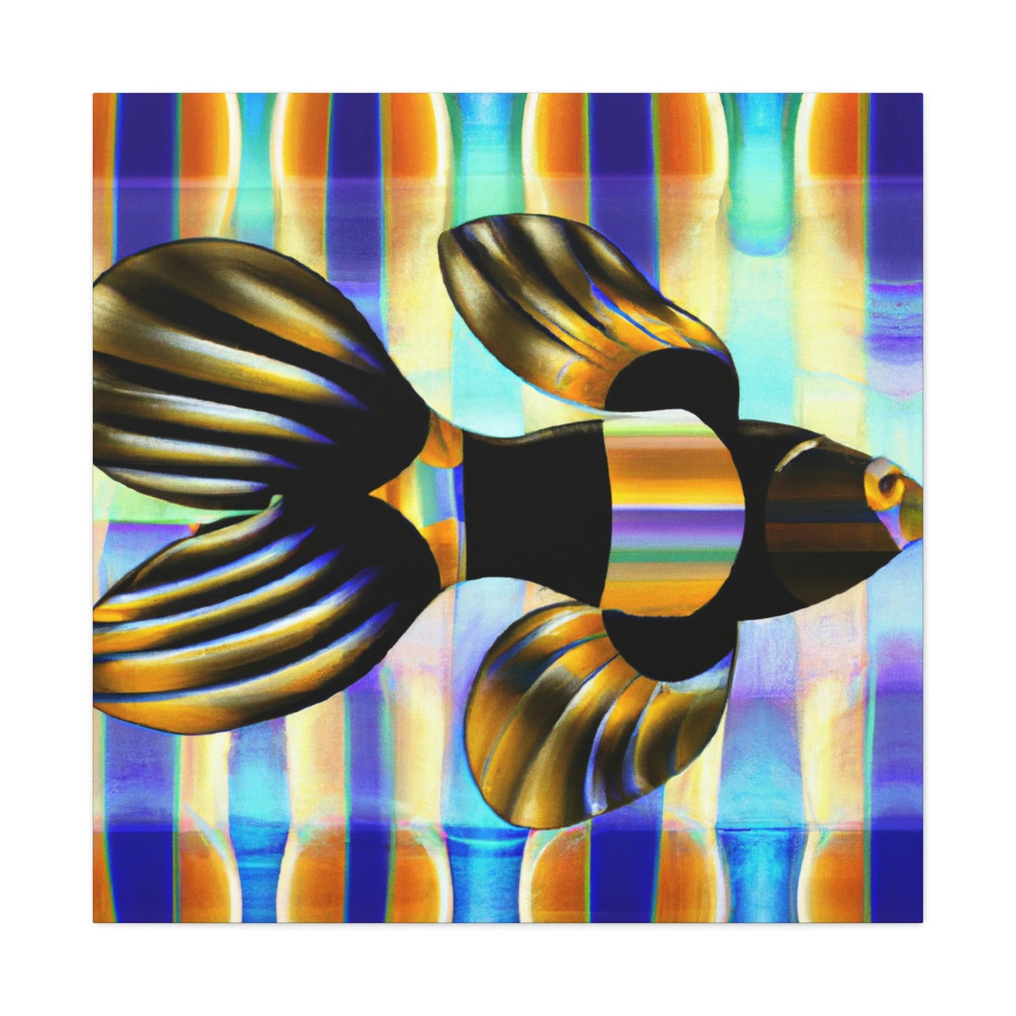 Glimmering Guppy Splendour - Canvas