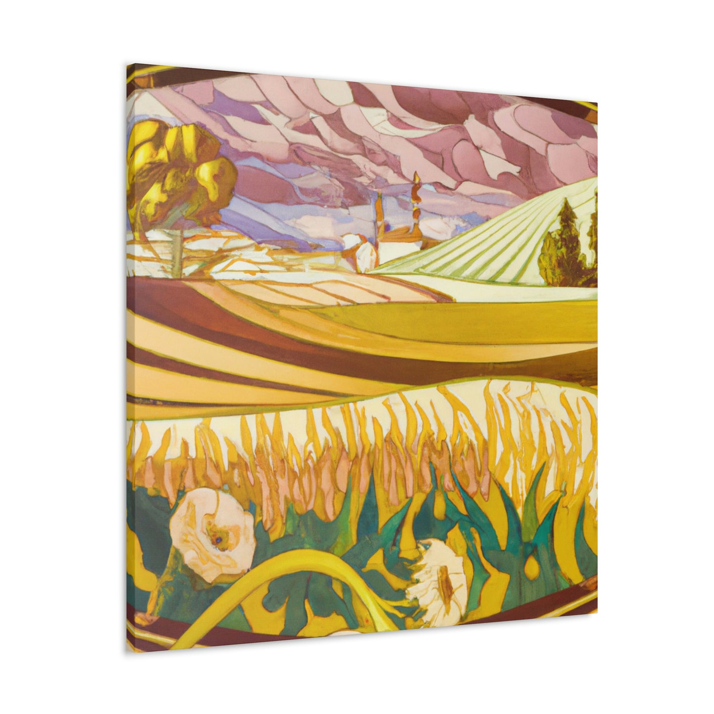 "Harvesting the Fields Abloom" - Canvas