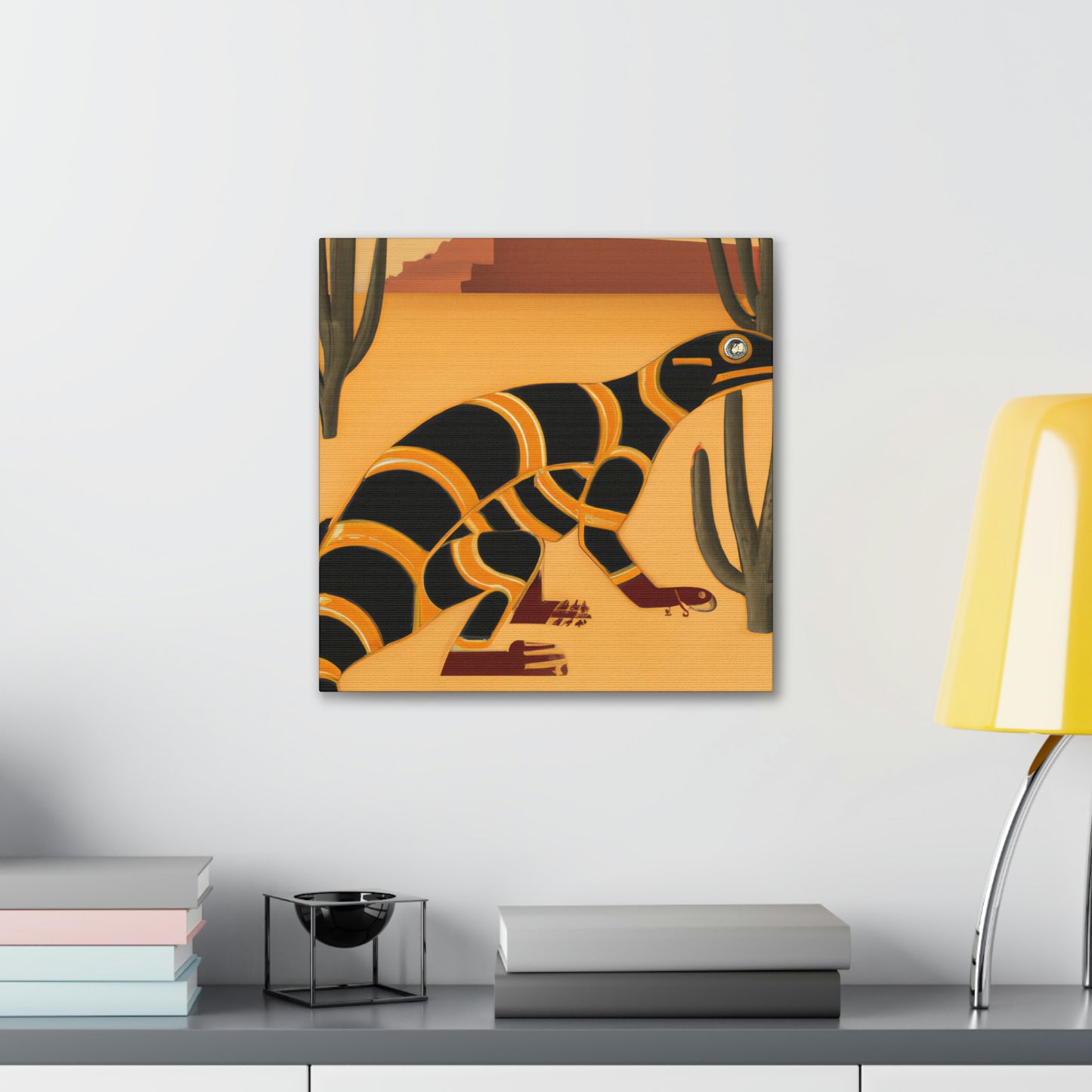 "Gila Monster Glistens" - Canvas