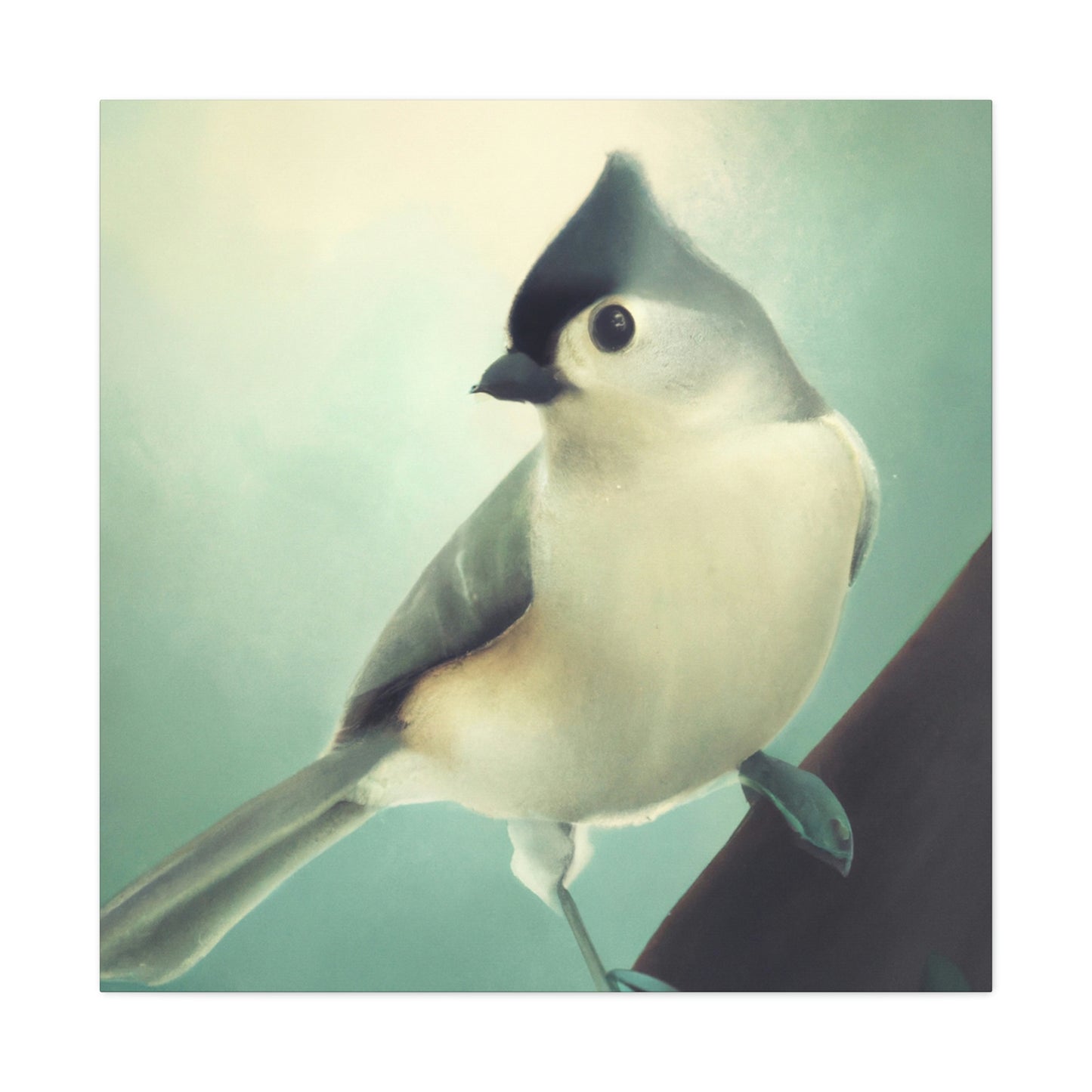 "Titmouse in Art Deco" - Canvas