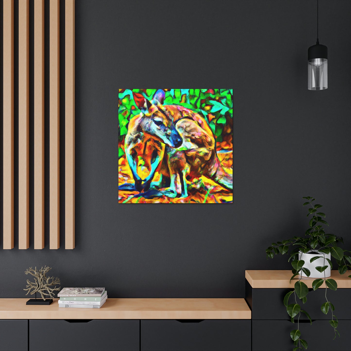 Wallaby in the Wild - Canvas