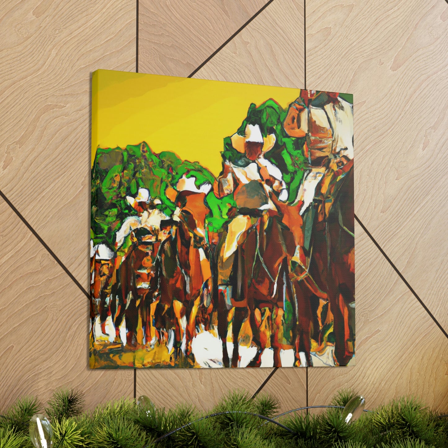 Herding the Cattle Sunrise - Canvas