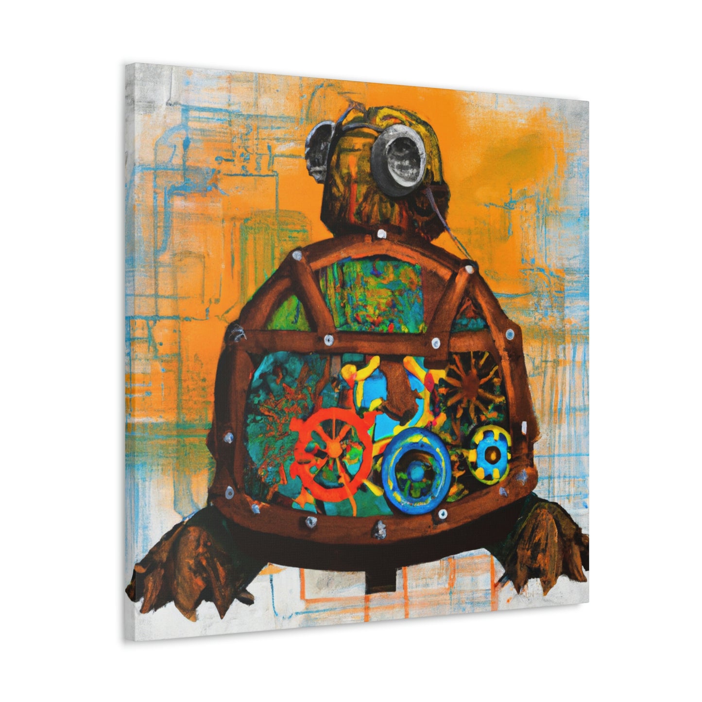 Sea Turtle Clockwork Dreams - Canvas