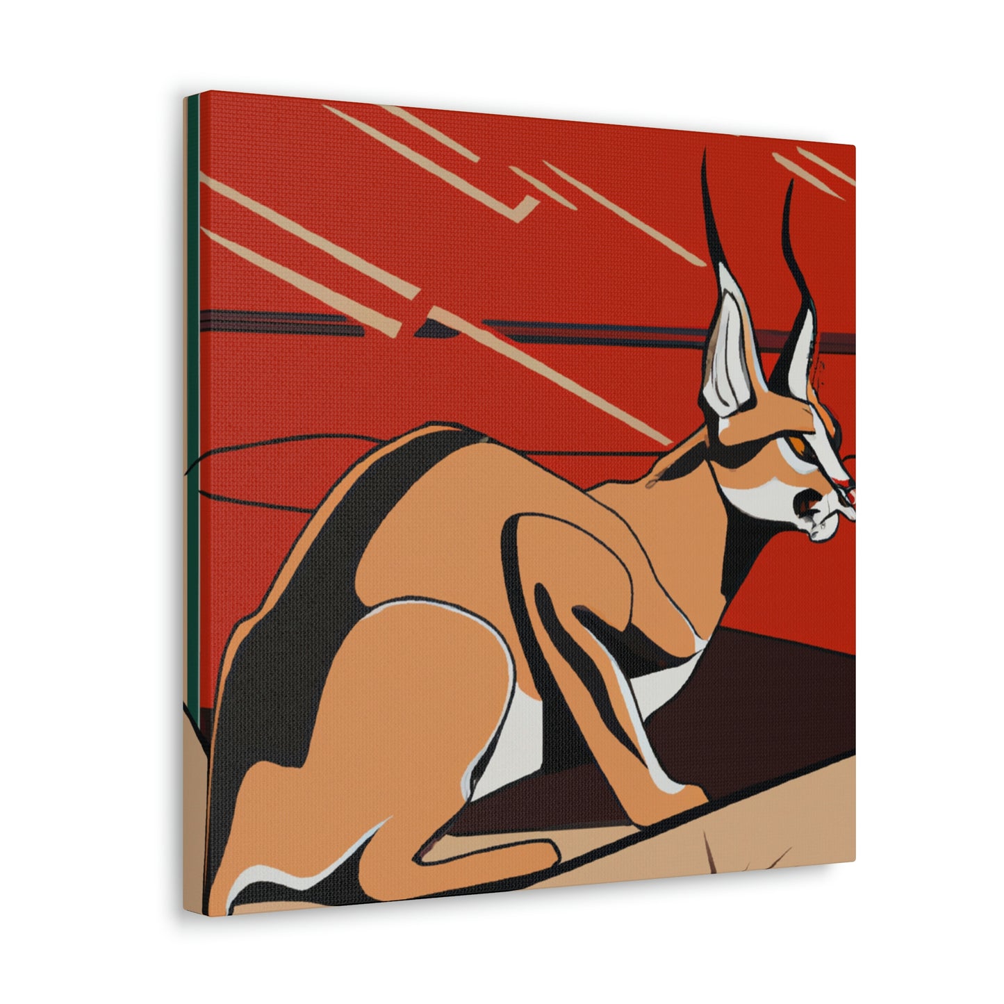 "Caracal's Deco Zenith" - Canvas