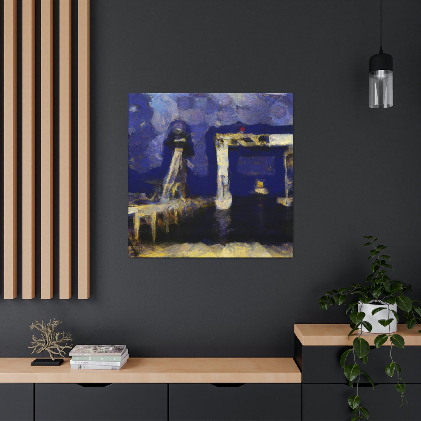 Pier in Expressionism - Canvas