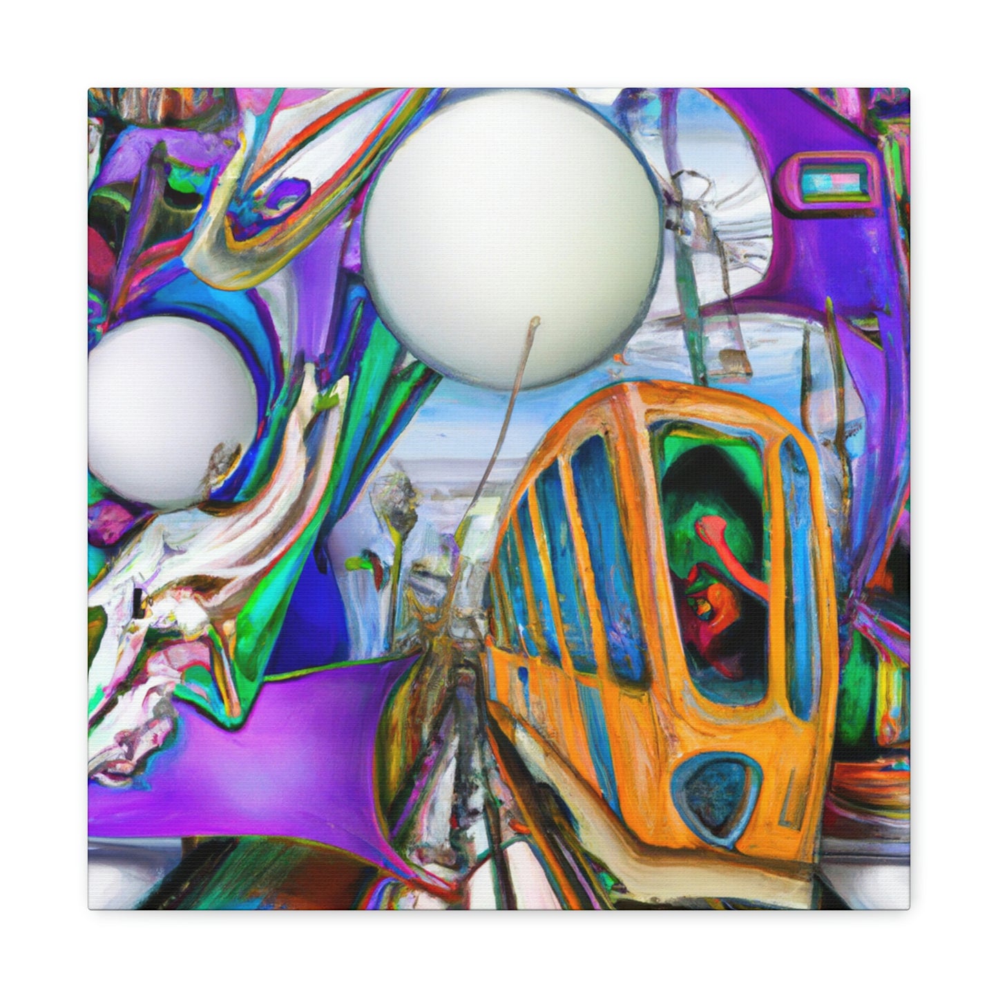 "Tram of Surreal Dream" - Canvas