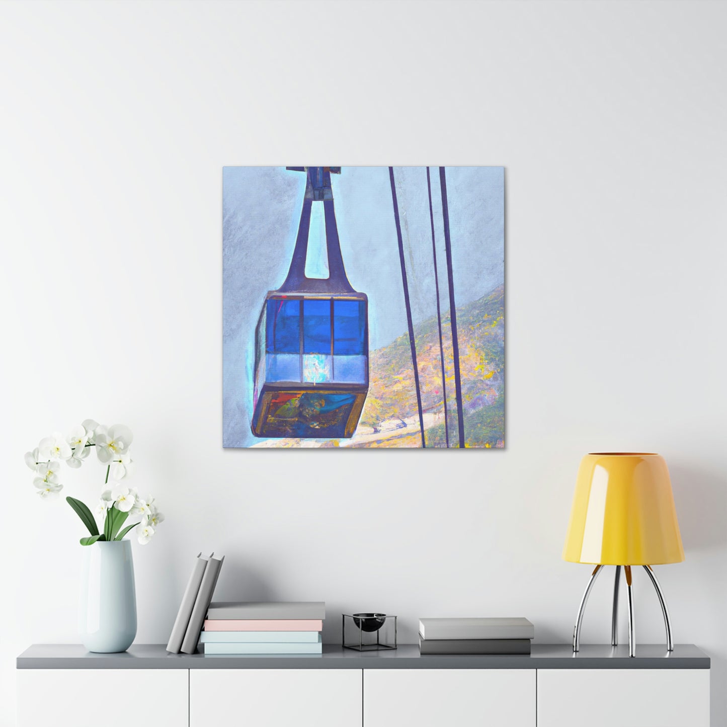 Cable Car Ride Pool - Canvas
