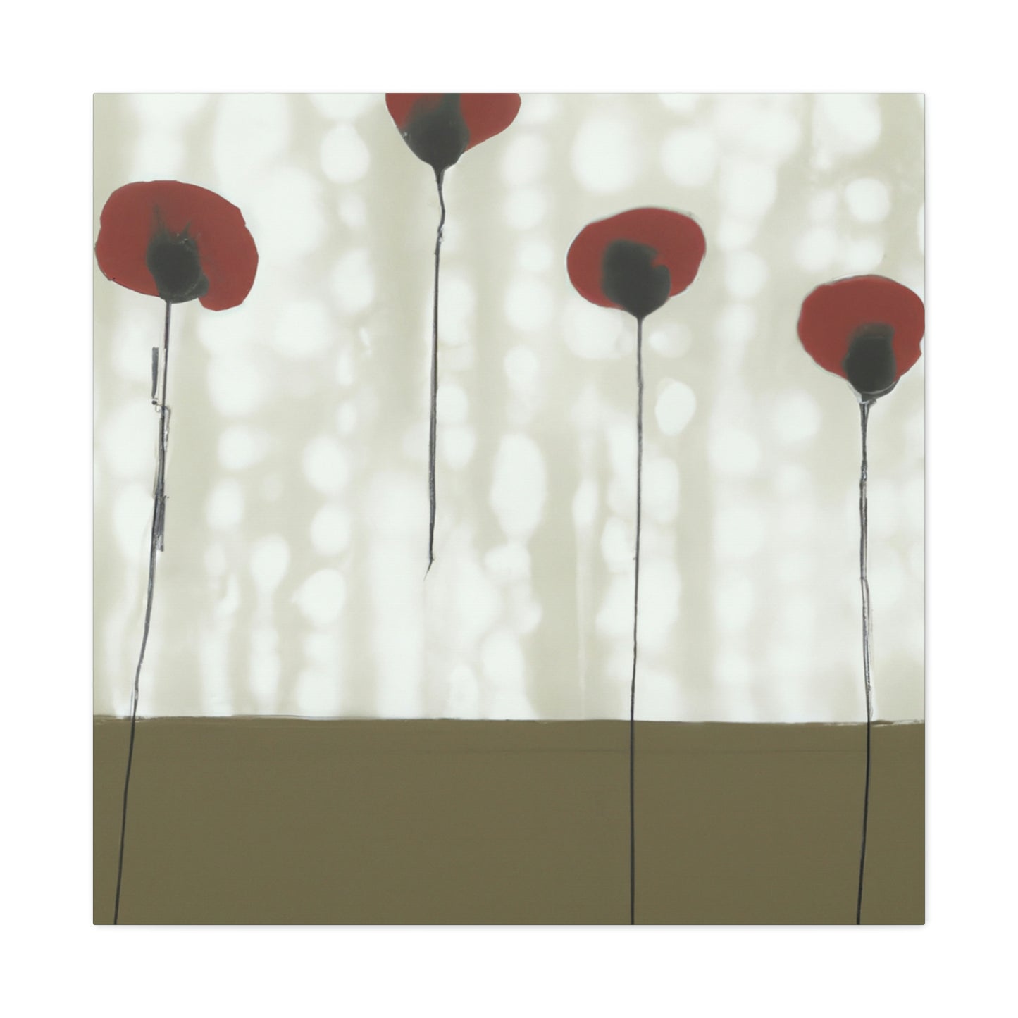 Poppies in Reflection - Canvas