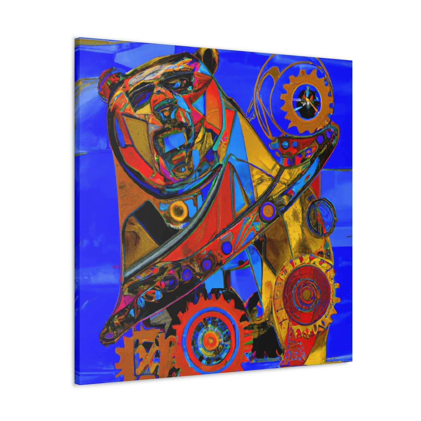 "Grizzly In Steampunk" - Canvas