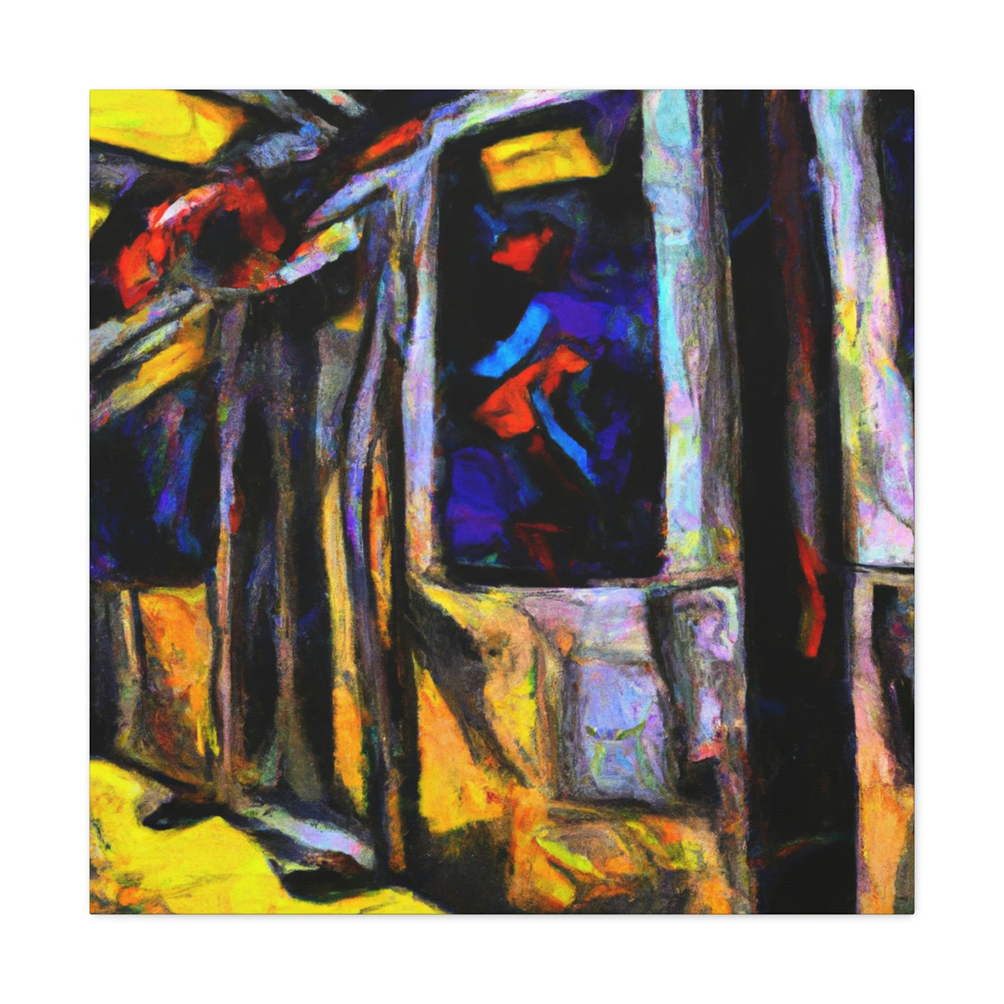 Subway Train - Primeval - Canvas