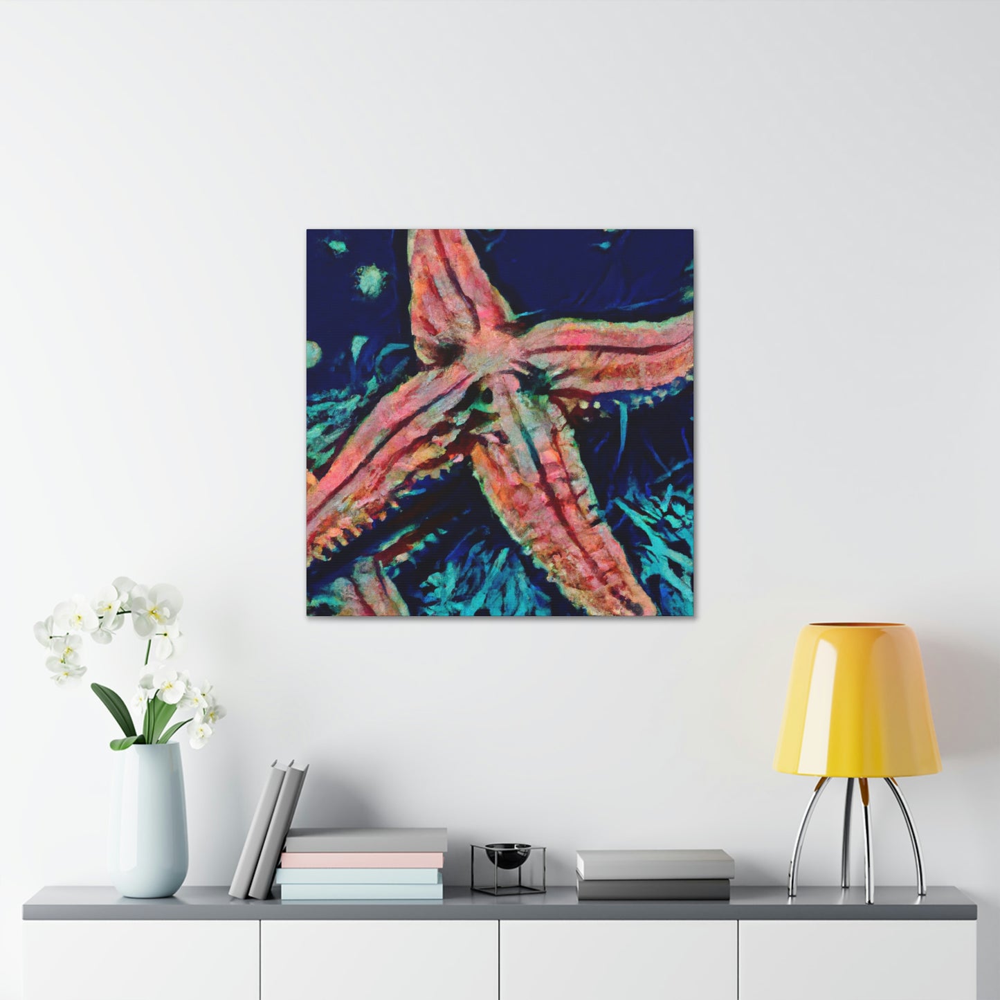 "Starfish on the Shoreline" - Canvas