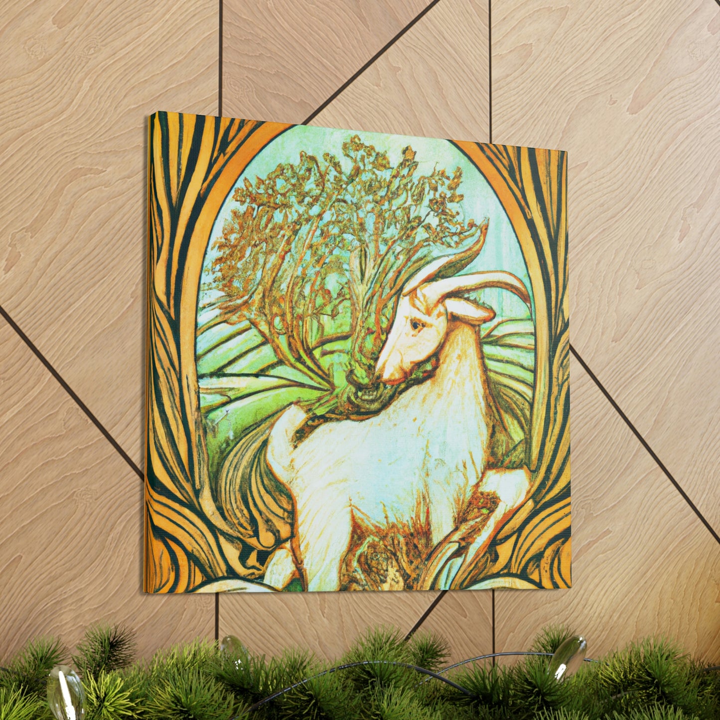 "Goat of Art Nouveau" - Canvas