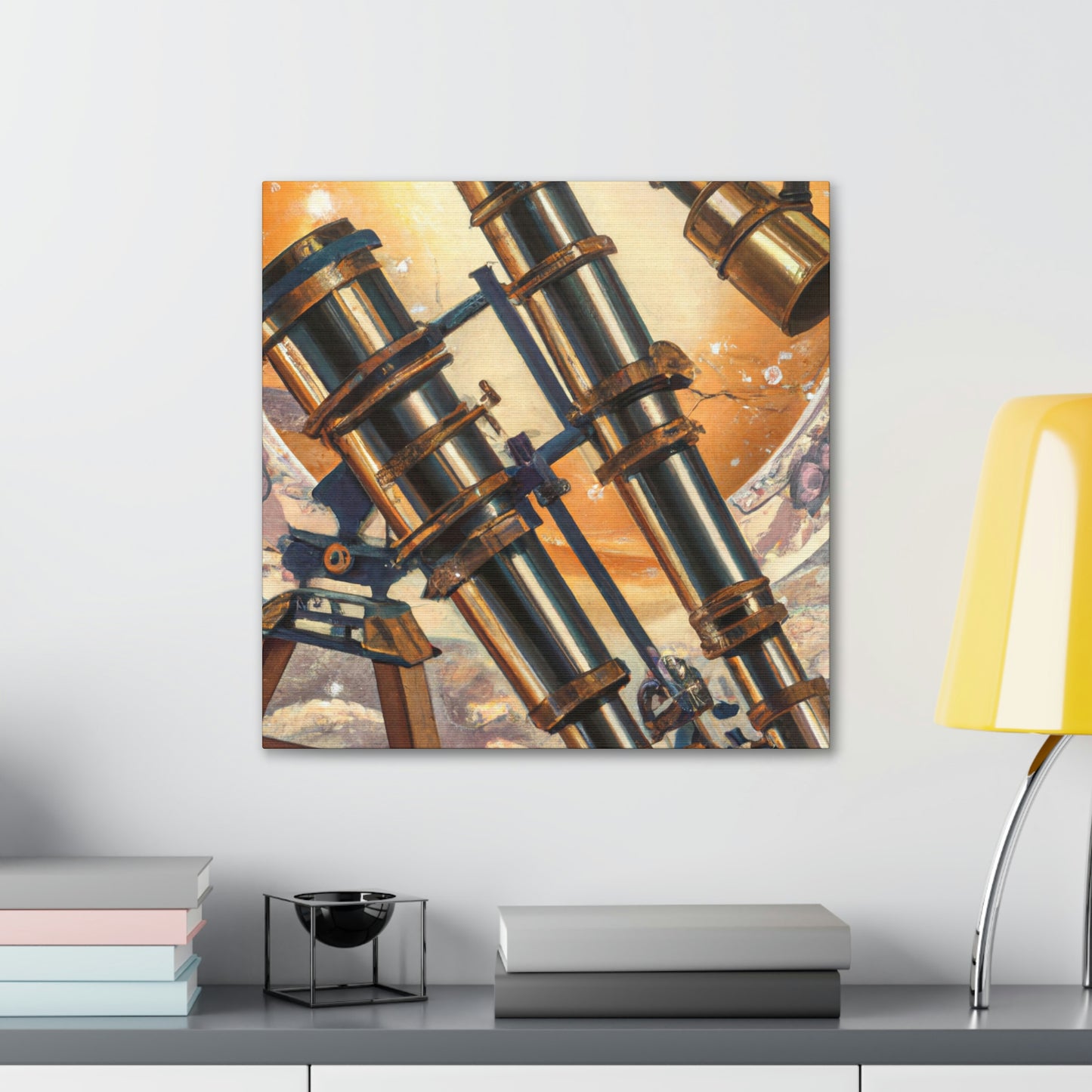 "Stargazing Telescopes Dream" - Canvas