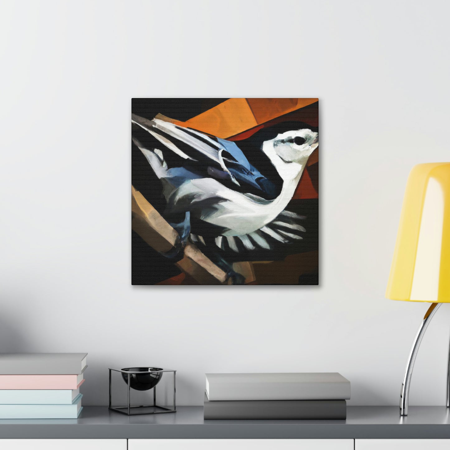 "Nuthatch in Art Deco" - Canvas