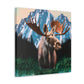 Moose in Baroque Splendor - Canvas