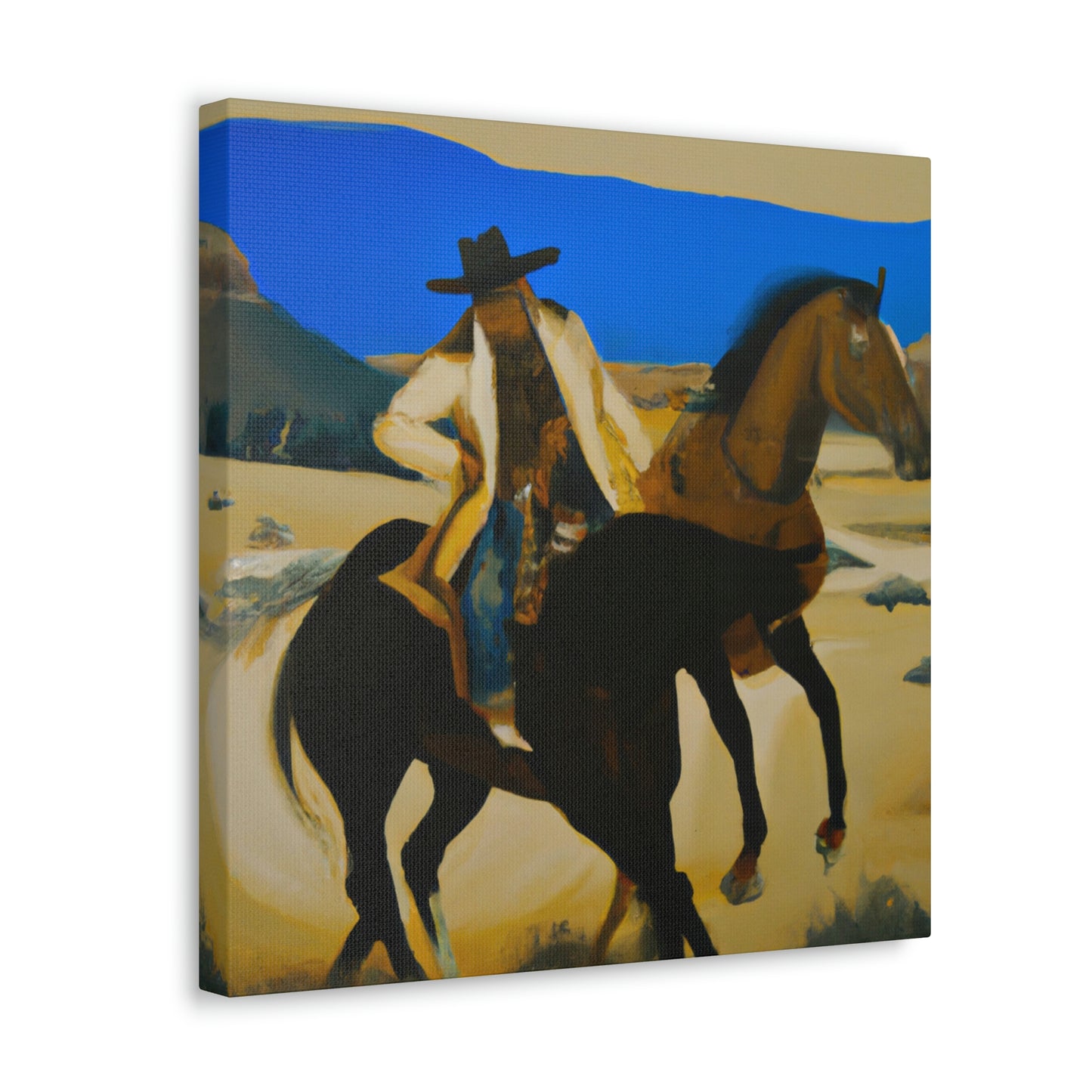 "Horses in Pasture Glow" - Canvas