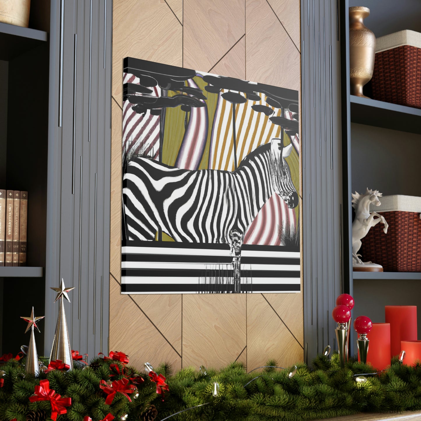 "Zebra Striped Splendor" - Canvas