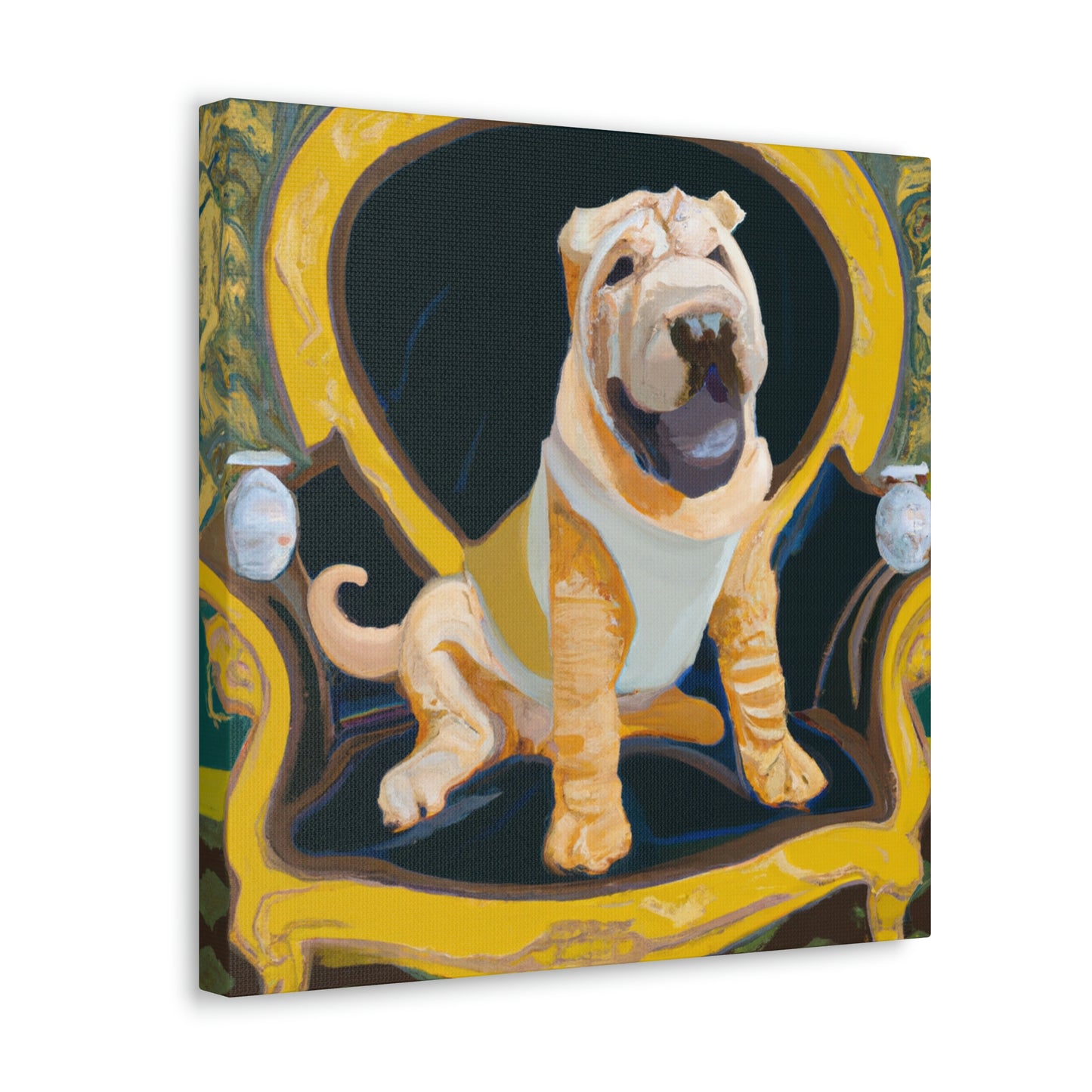 "Shining Shar Pei Splendor" - Canvas