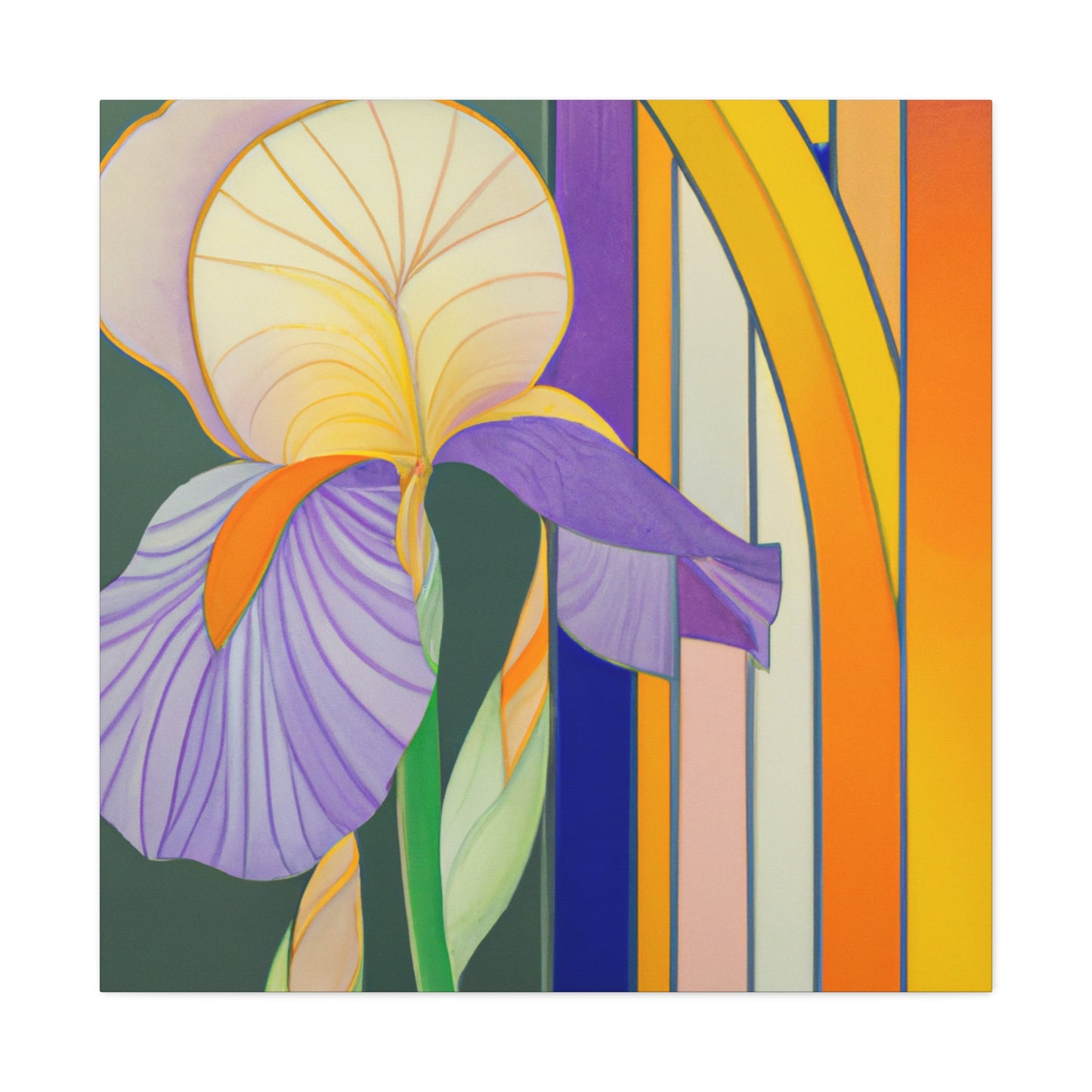 "Indomitable Iris Radiance" - Canvas