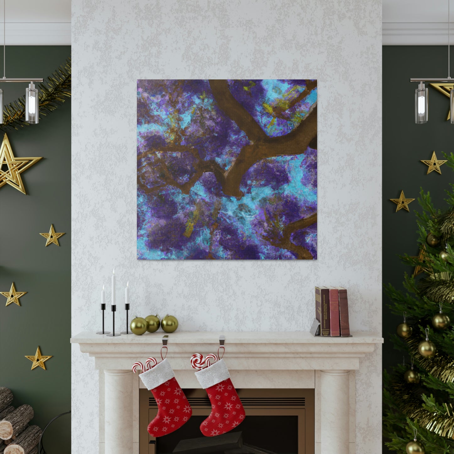 Jacaranda Dreamscape. - Canvas