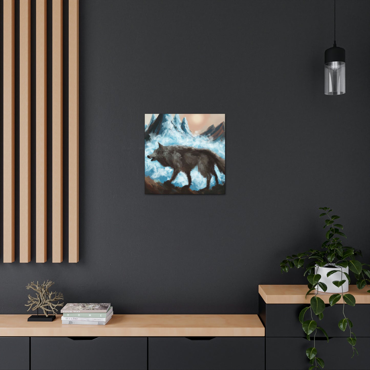 "Wolf Staring Majesty" - Canvas