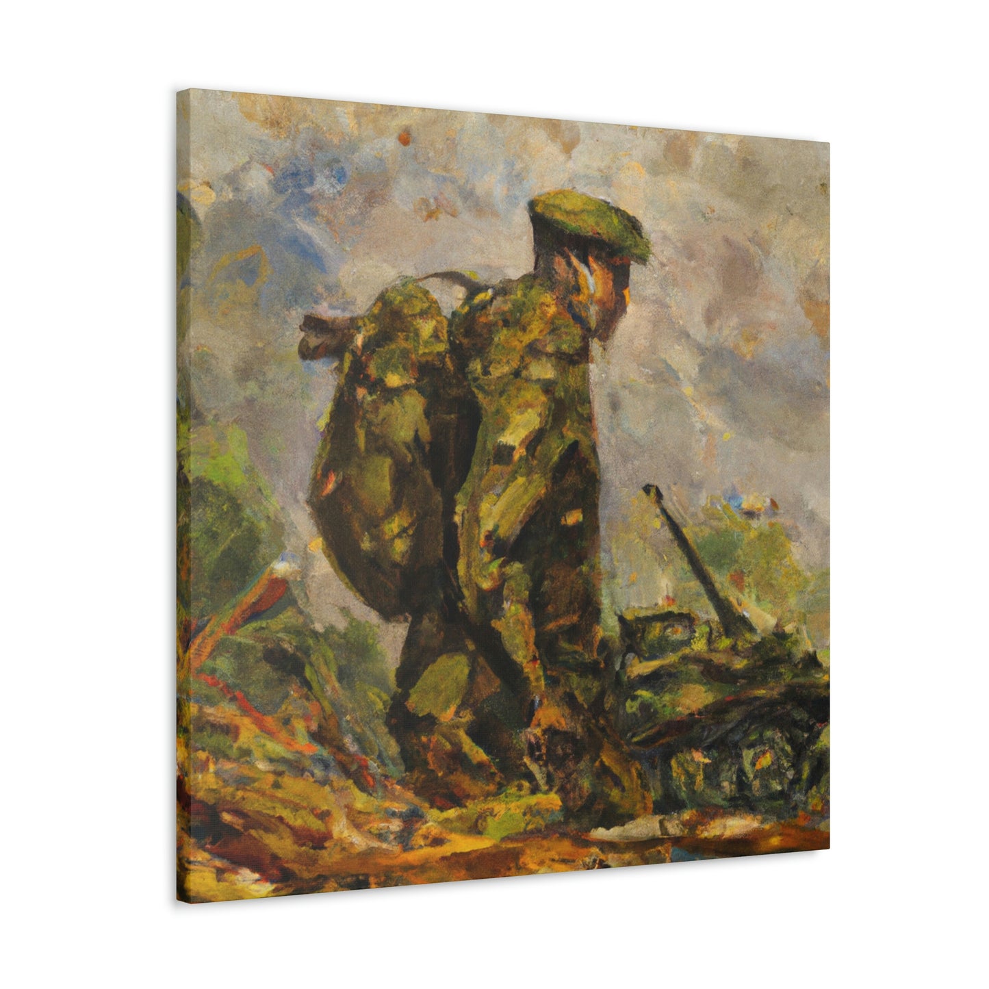 "The Gallant Artilleryman" - Canvas