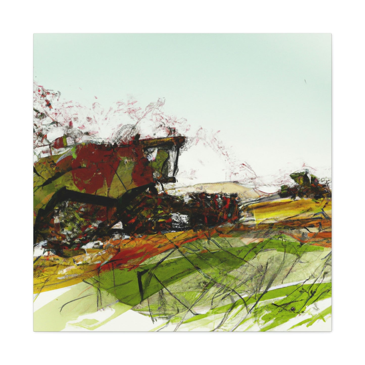 Harvesters in Harvest Time - Canvas