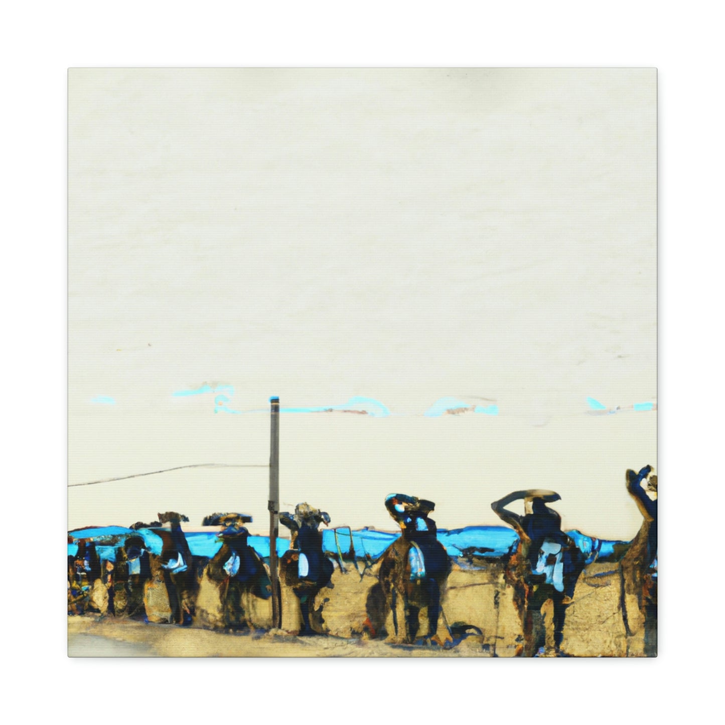 "Picket Line Protest Art" - Canvas