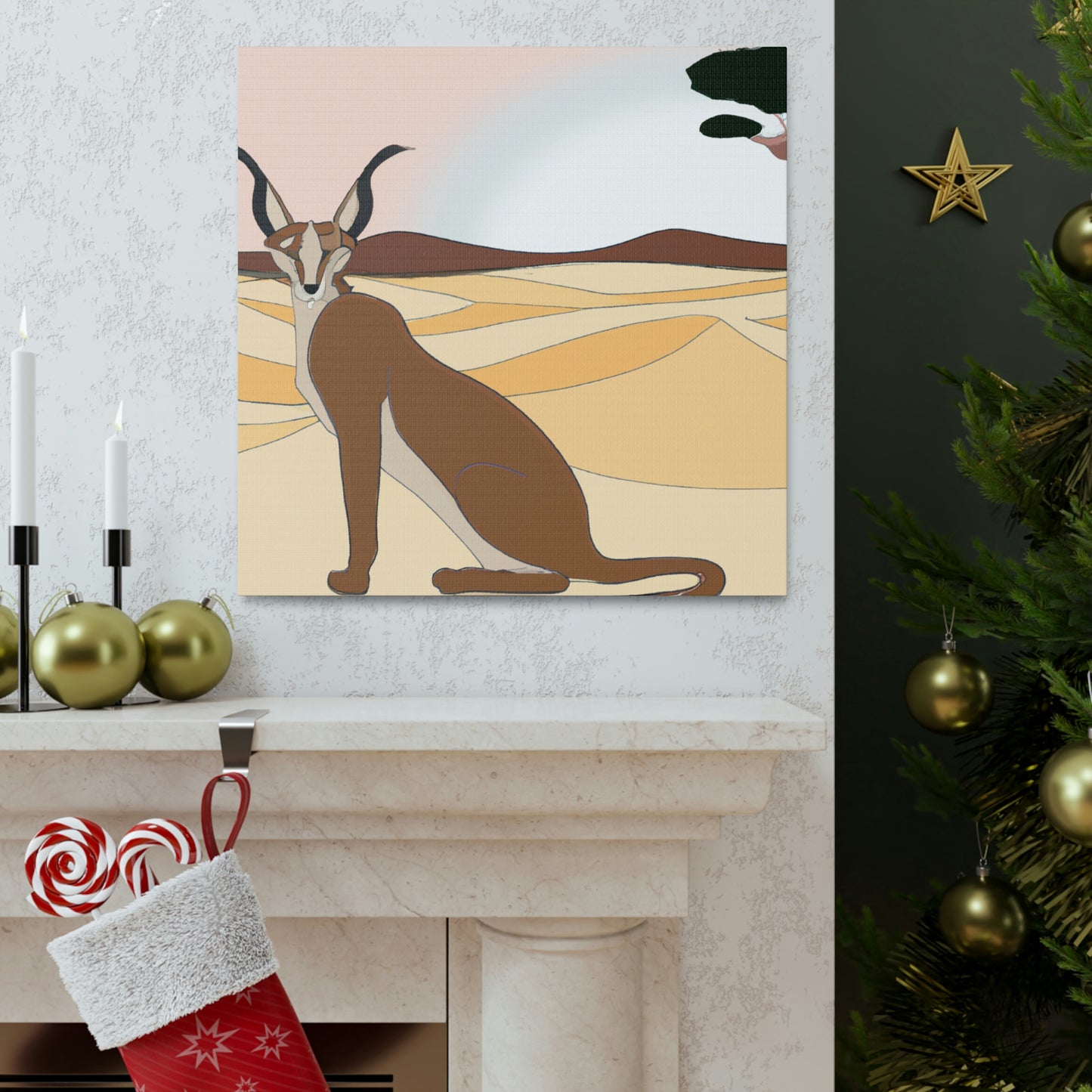 Caracal's Classic Charm - Canvas