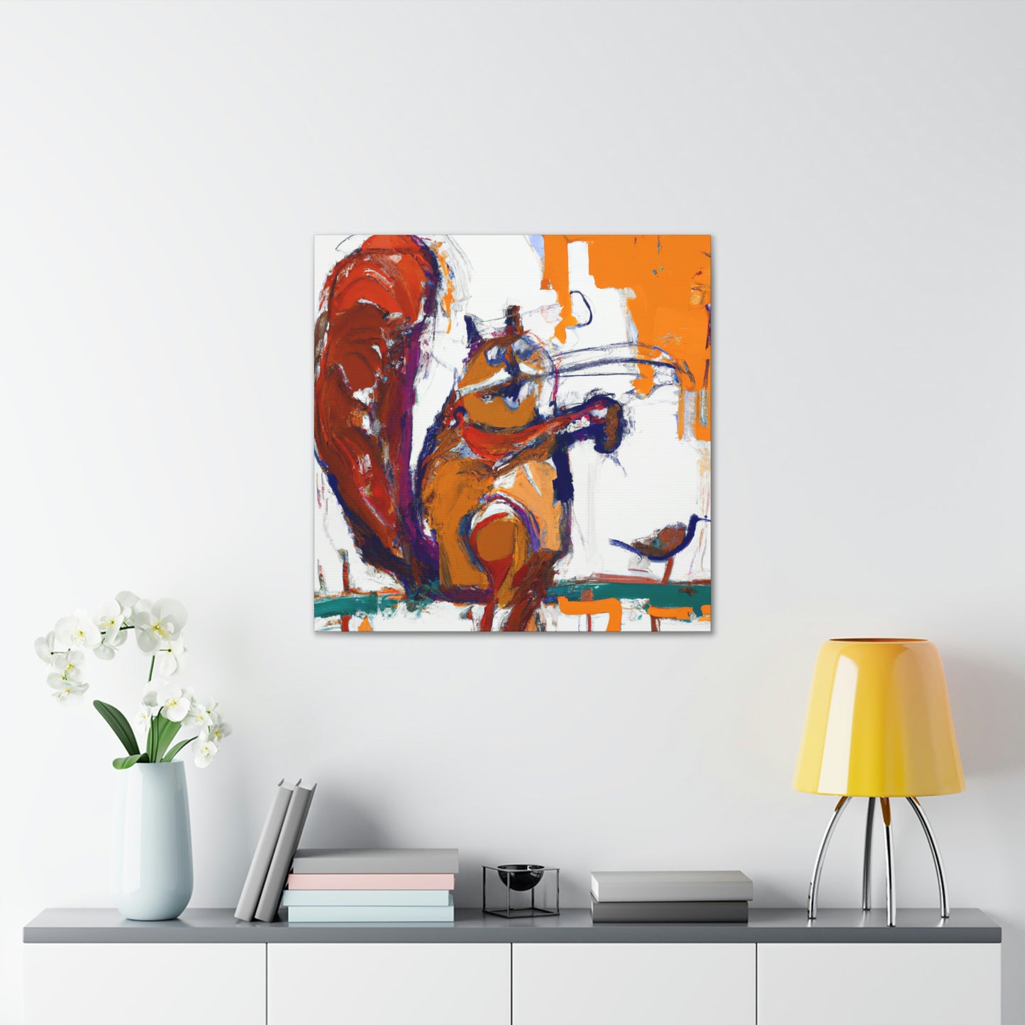 Squirrel Among Expressionism - Canvas