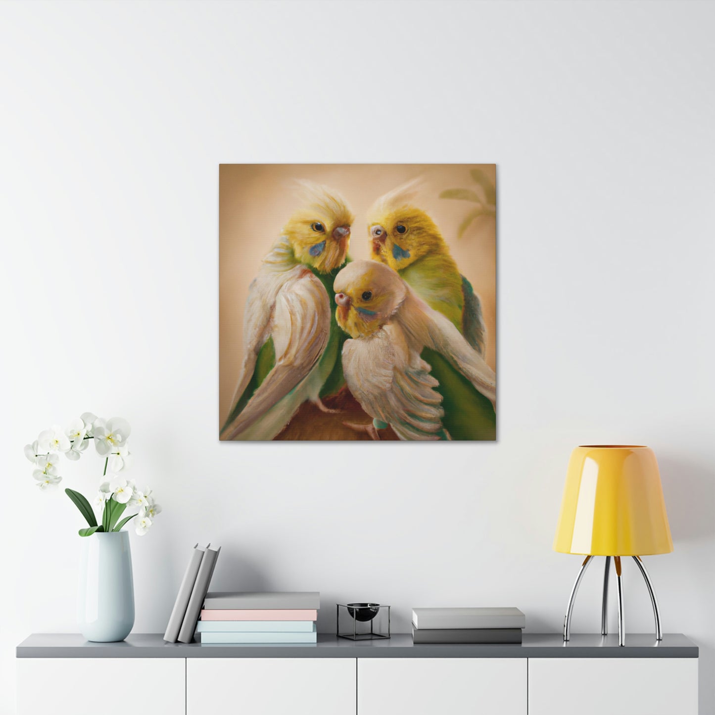 Budgies in Renaissance - Canvas