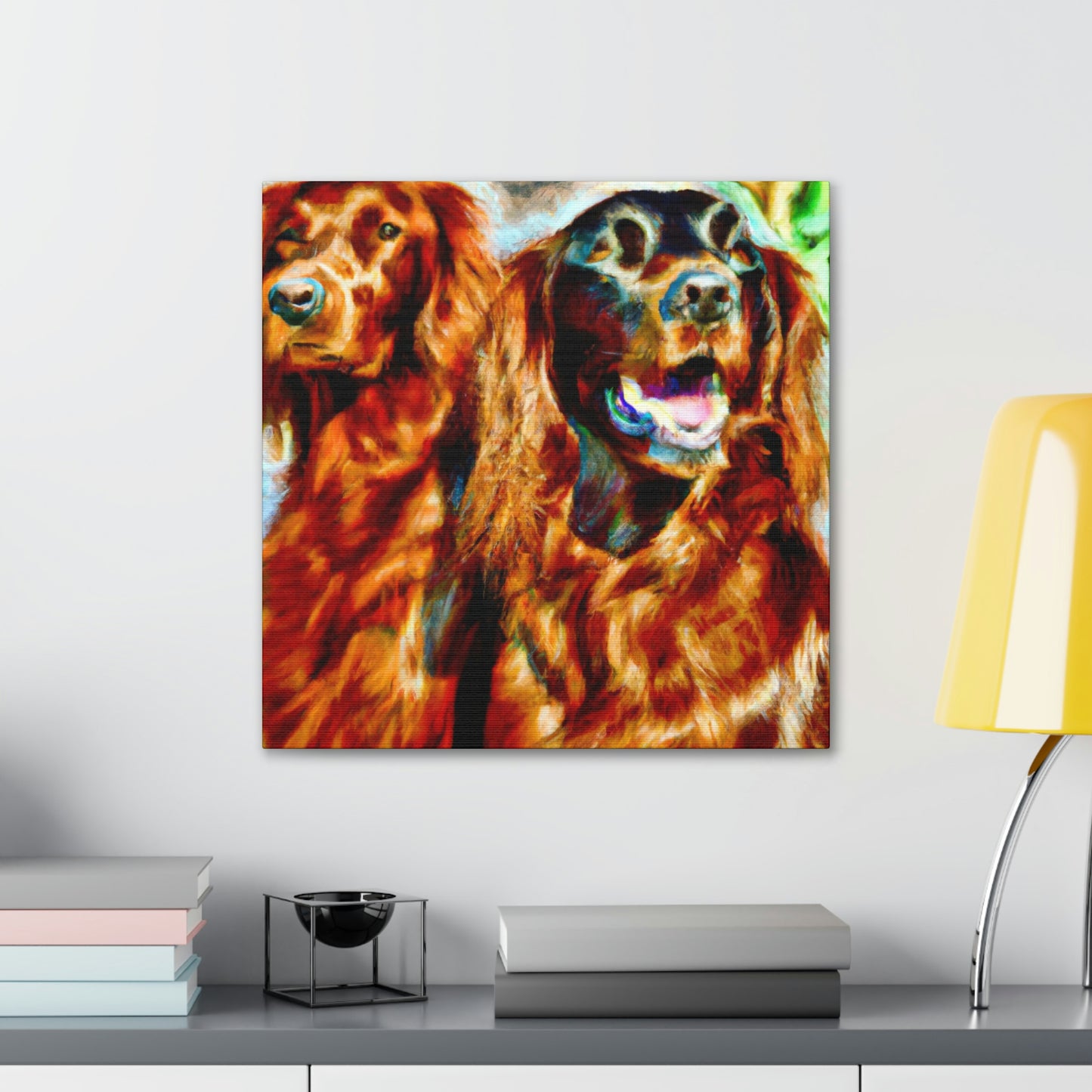 Irish Setter Symphony. - Canvas