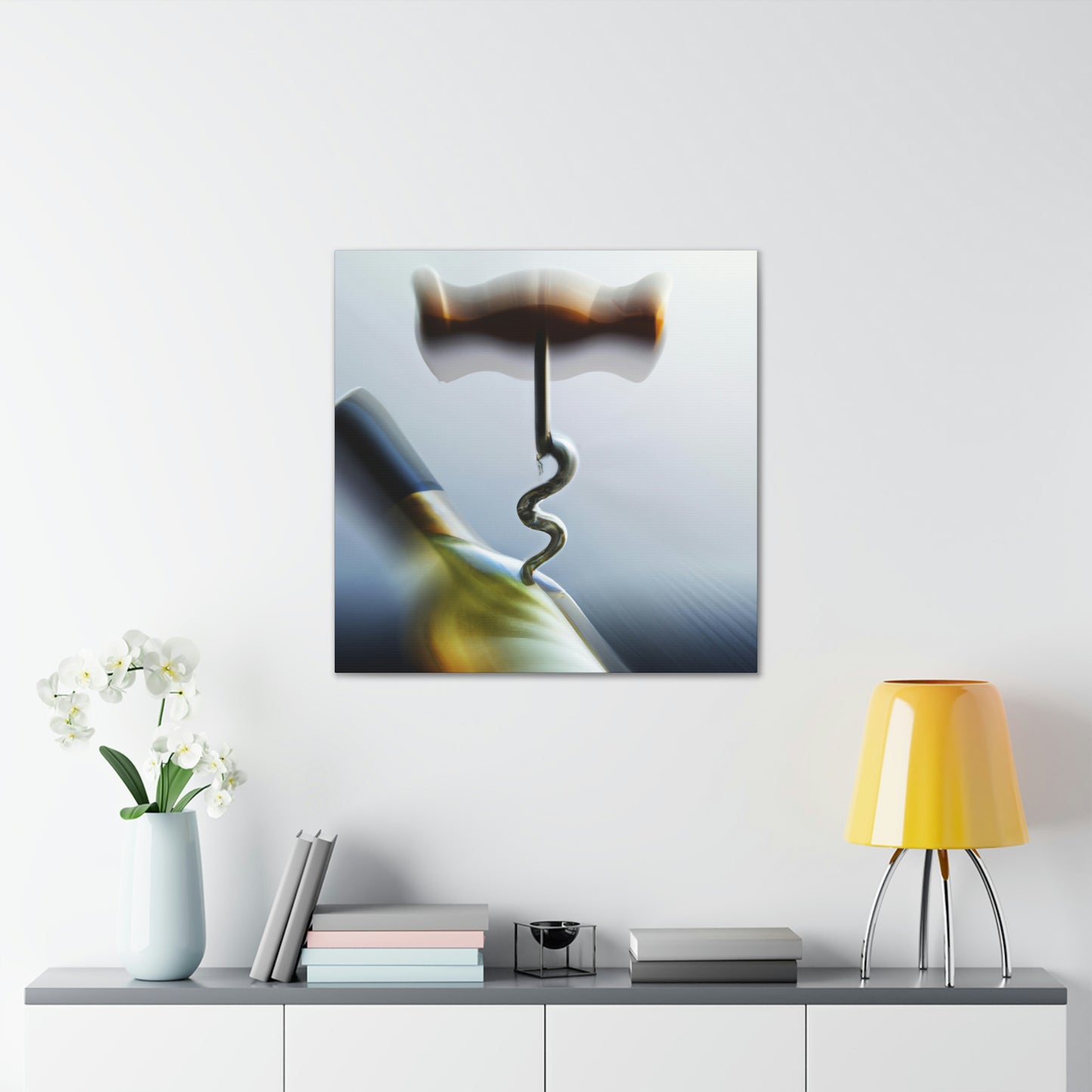 "Corkscrew in Abstract Art" - Canvas