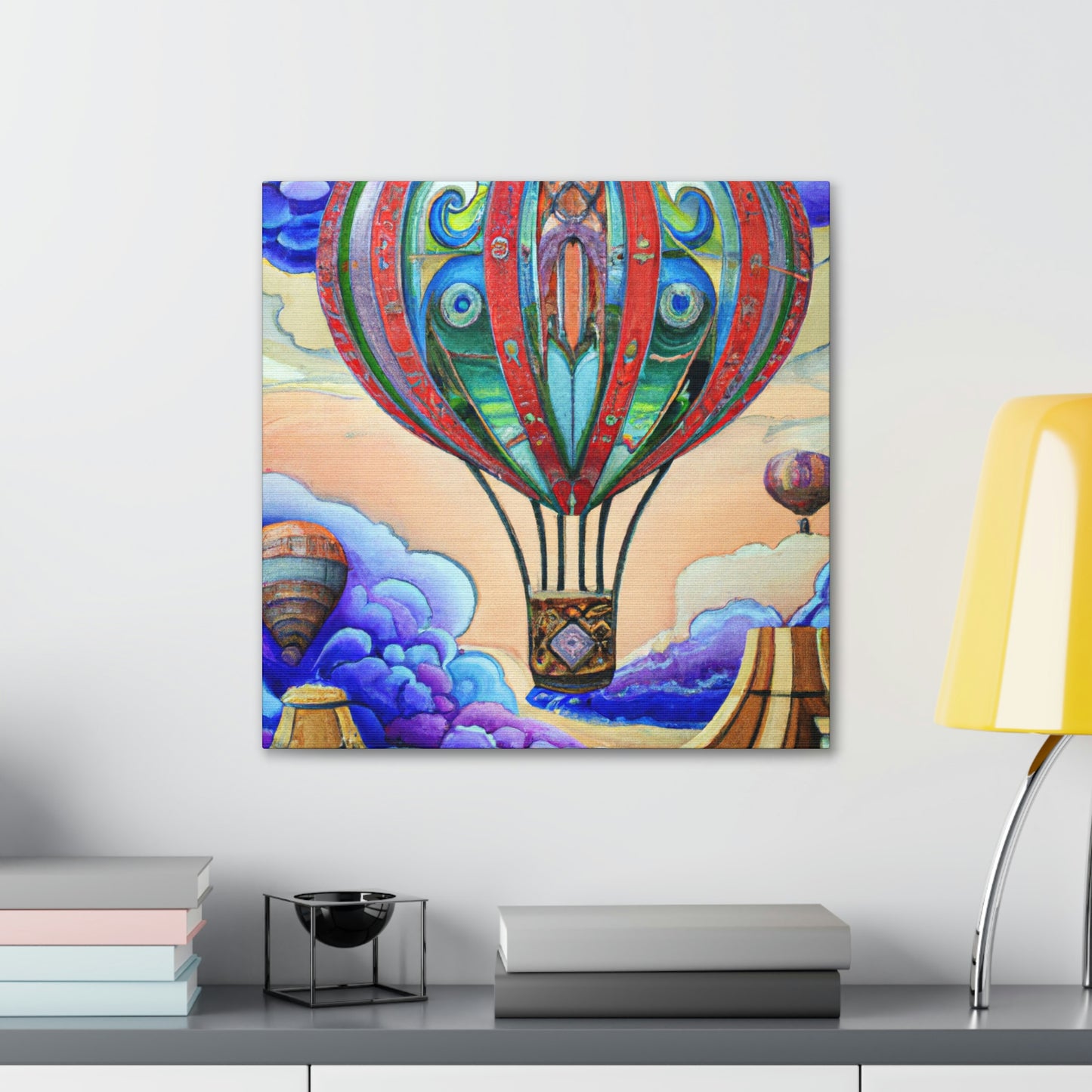 "Aerial Escapade Ballooning" - Canvas