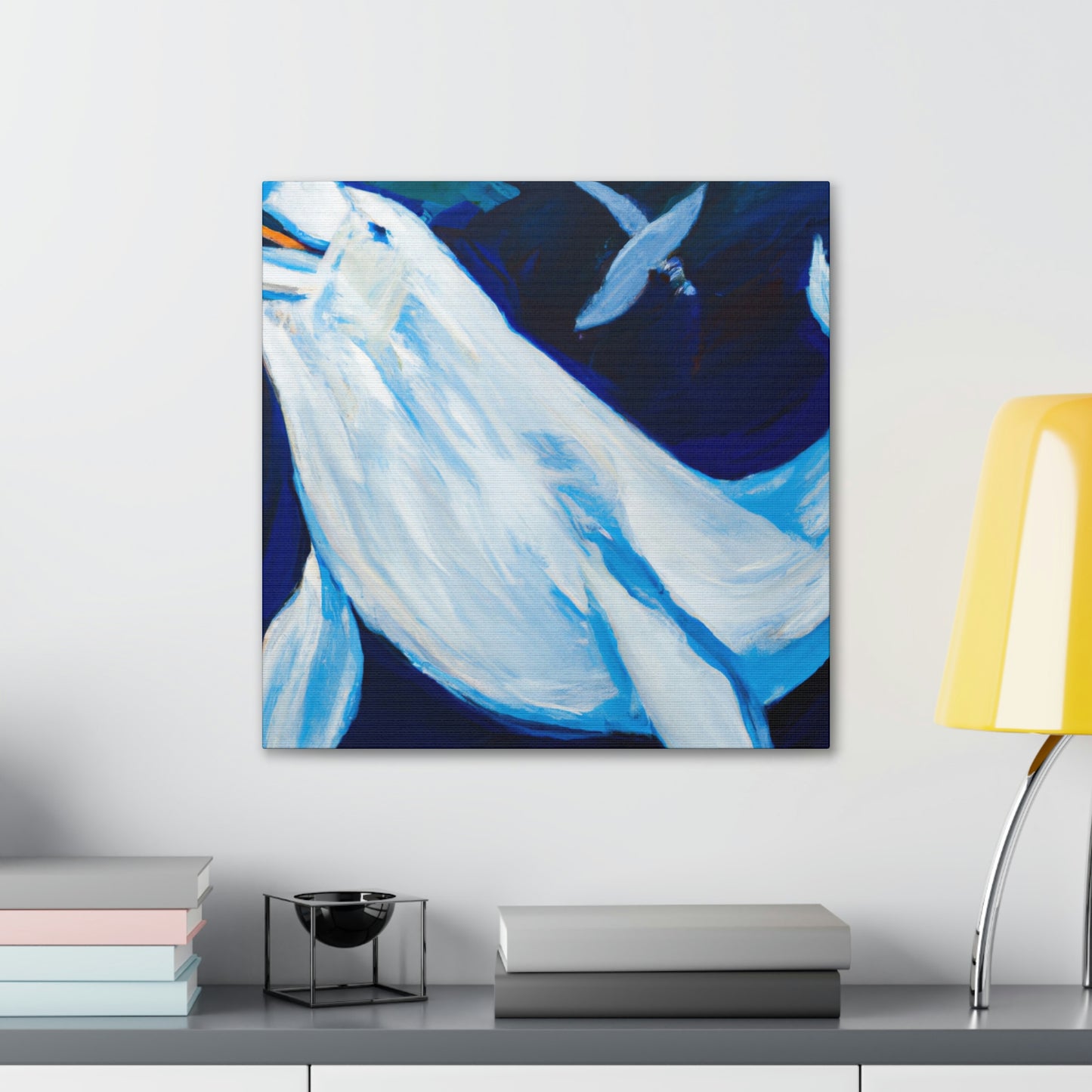 Beluga Whale Symphony - Canvas