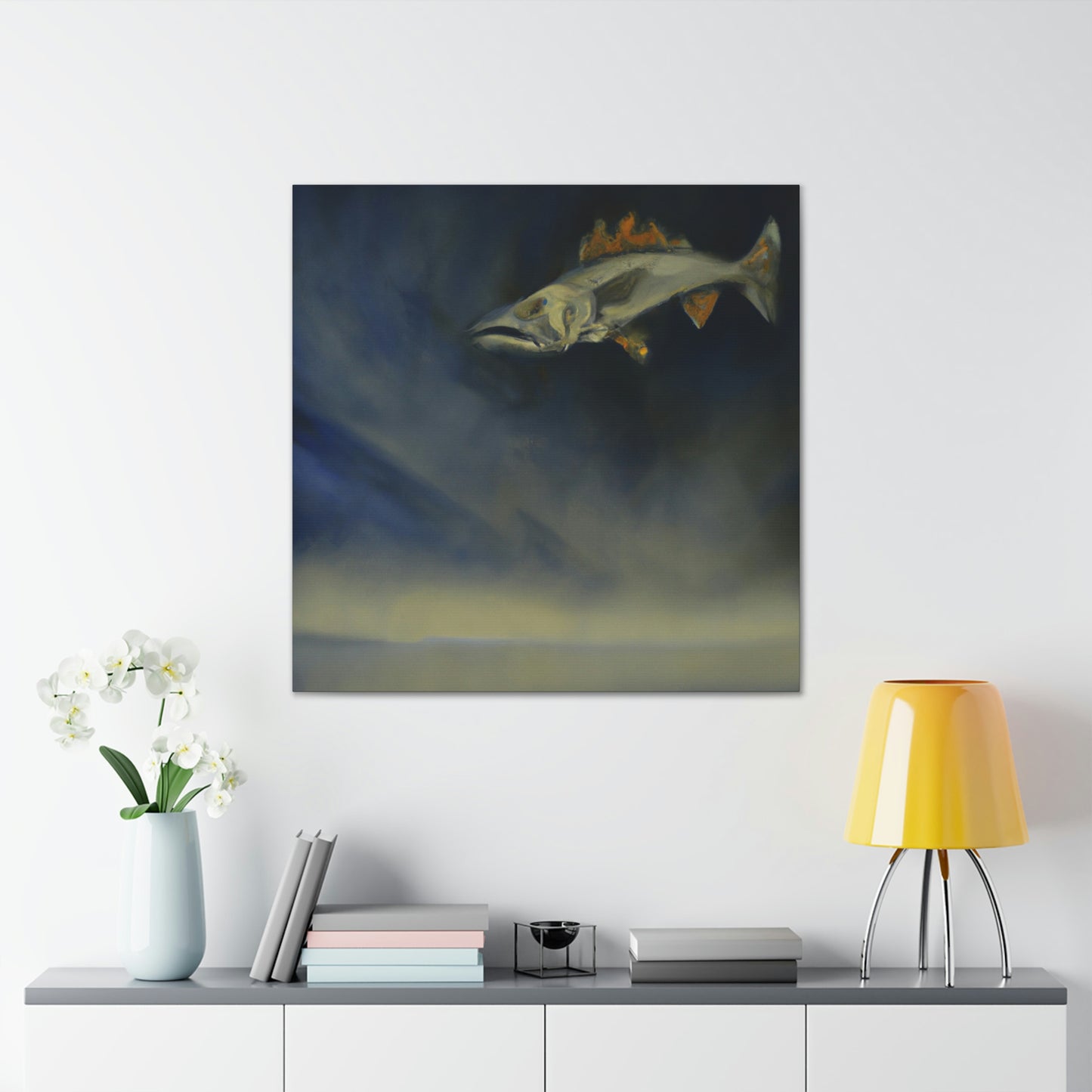 "Walleye in Reflection" - Canvas