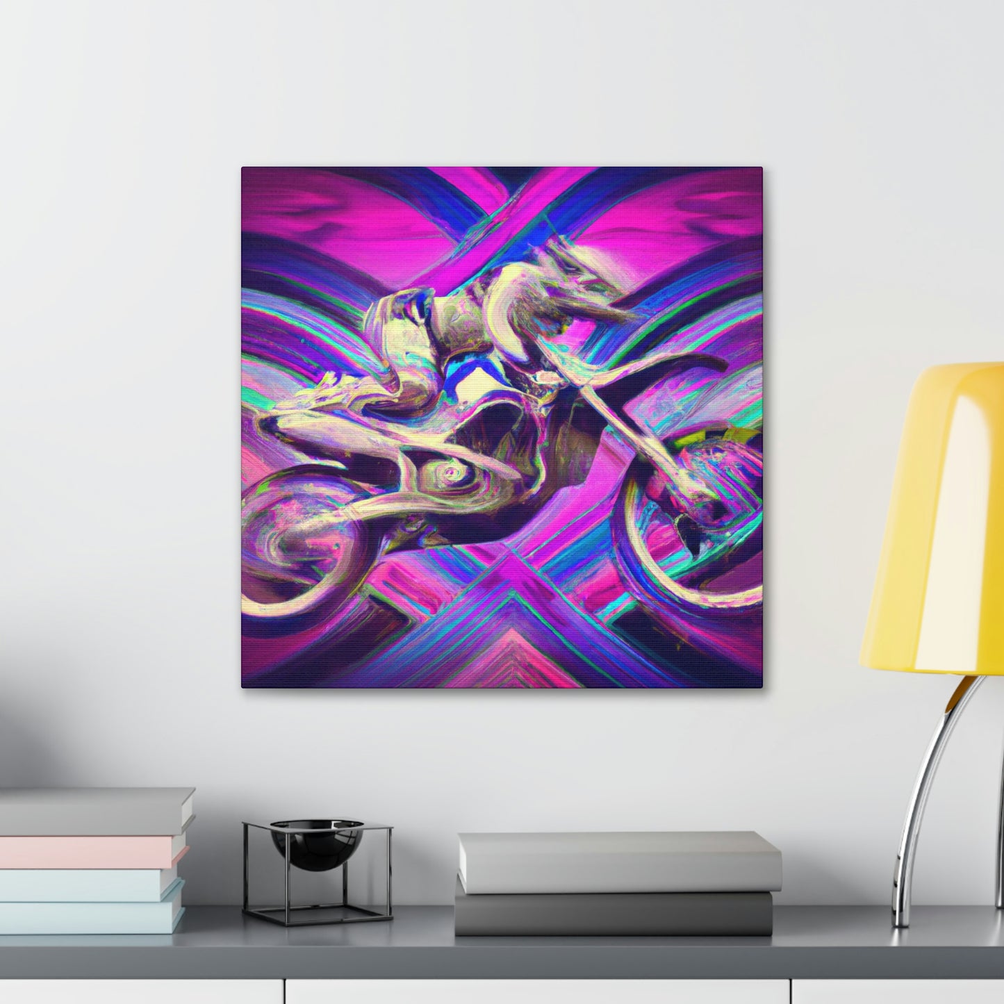 Motocross in Motion - Canvas