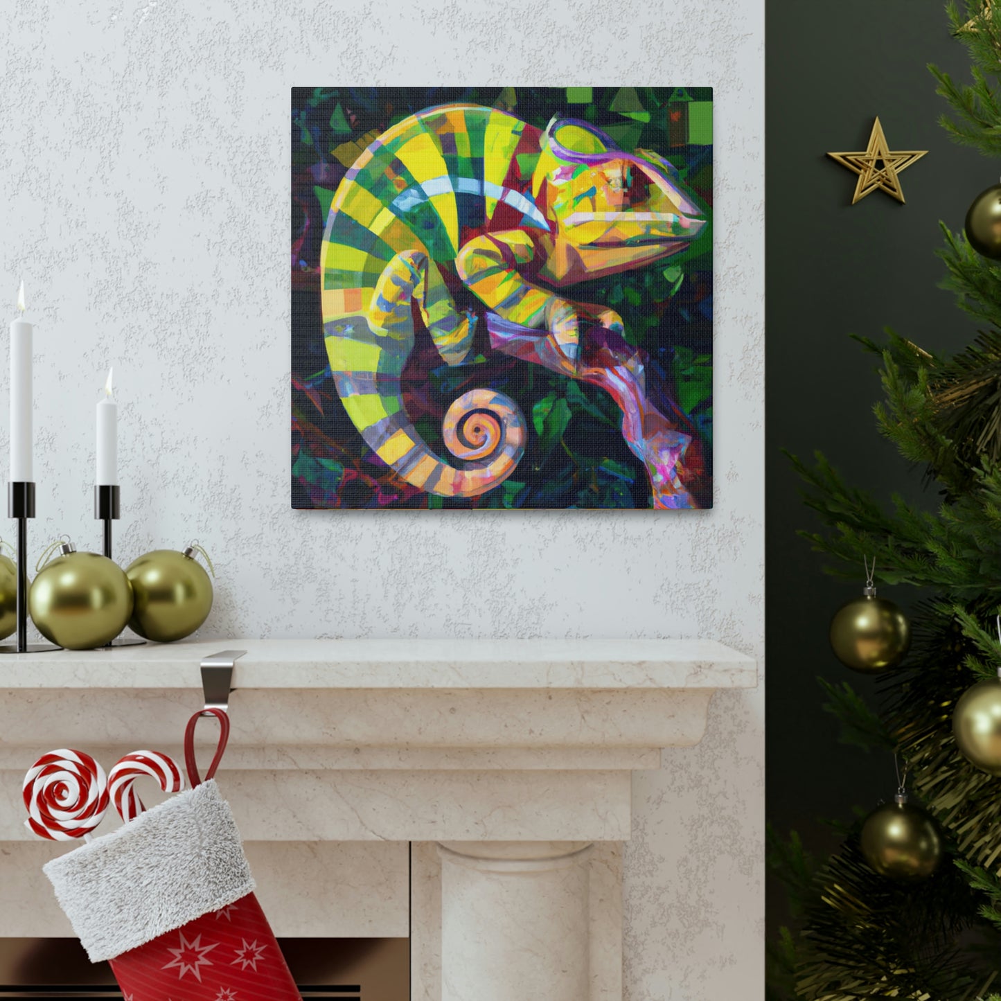 Veiled Chameleon Prism - Canvas