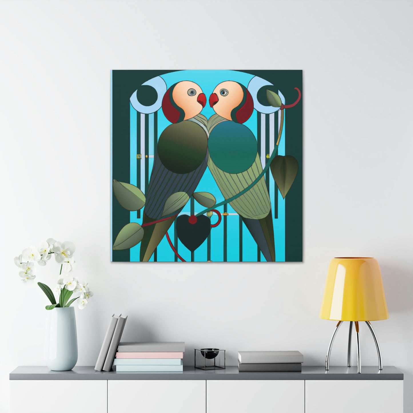 Lovers in Art Deco - Canvas