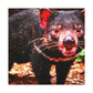 "Tasmanian Devil Pointillism" - Canvas