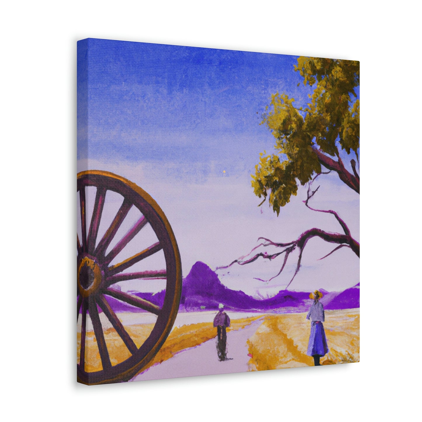 "Wagon Wheel Opulence" - Canvas