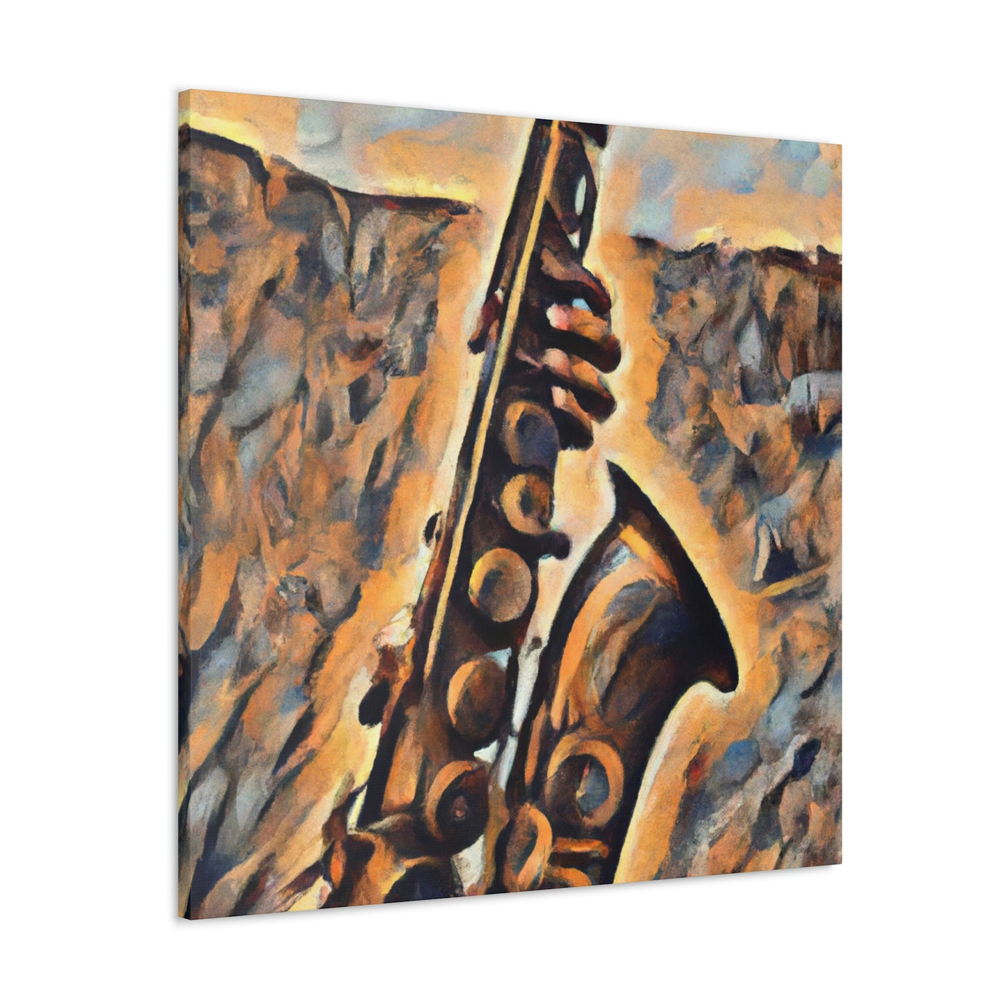 "Saxophone's Sweet Serenade" - Canvas