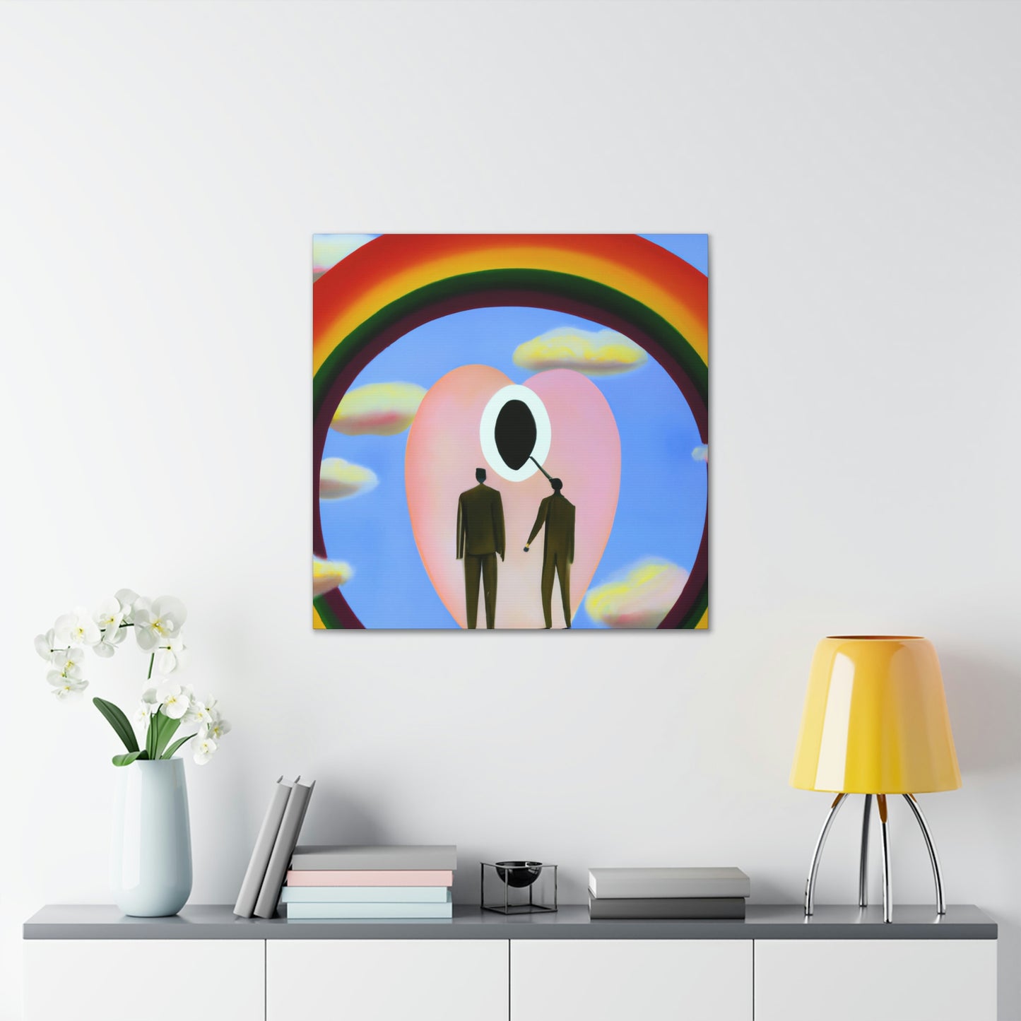 Love's Celestial Halo - Canvas