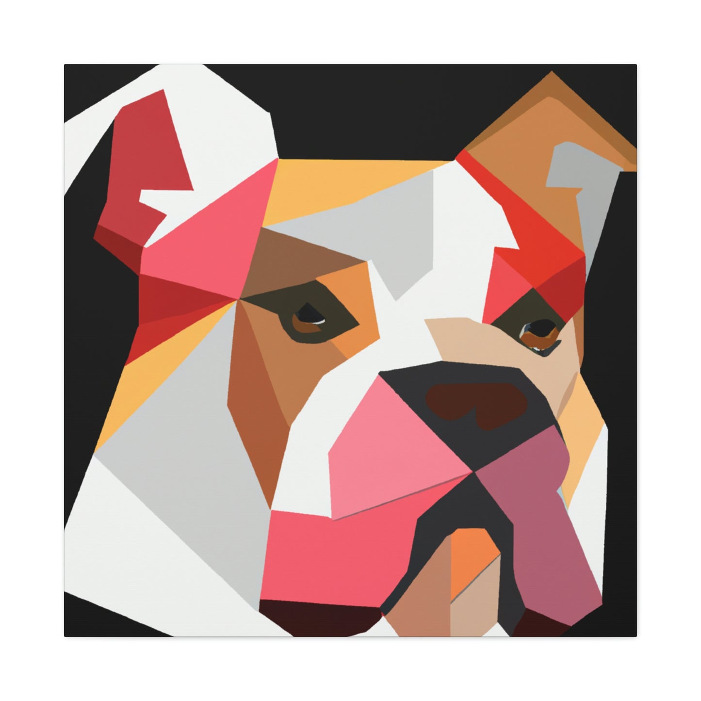 American Bulldog Minimalism - Canvas