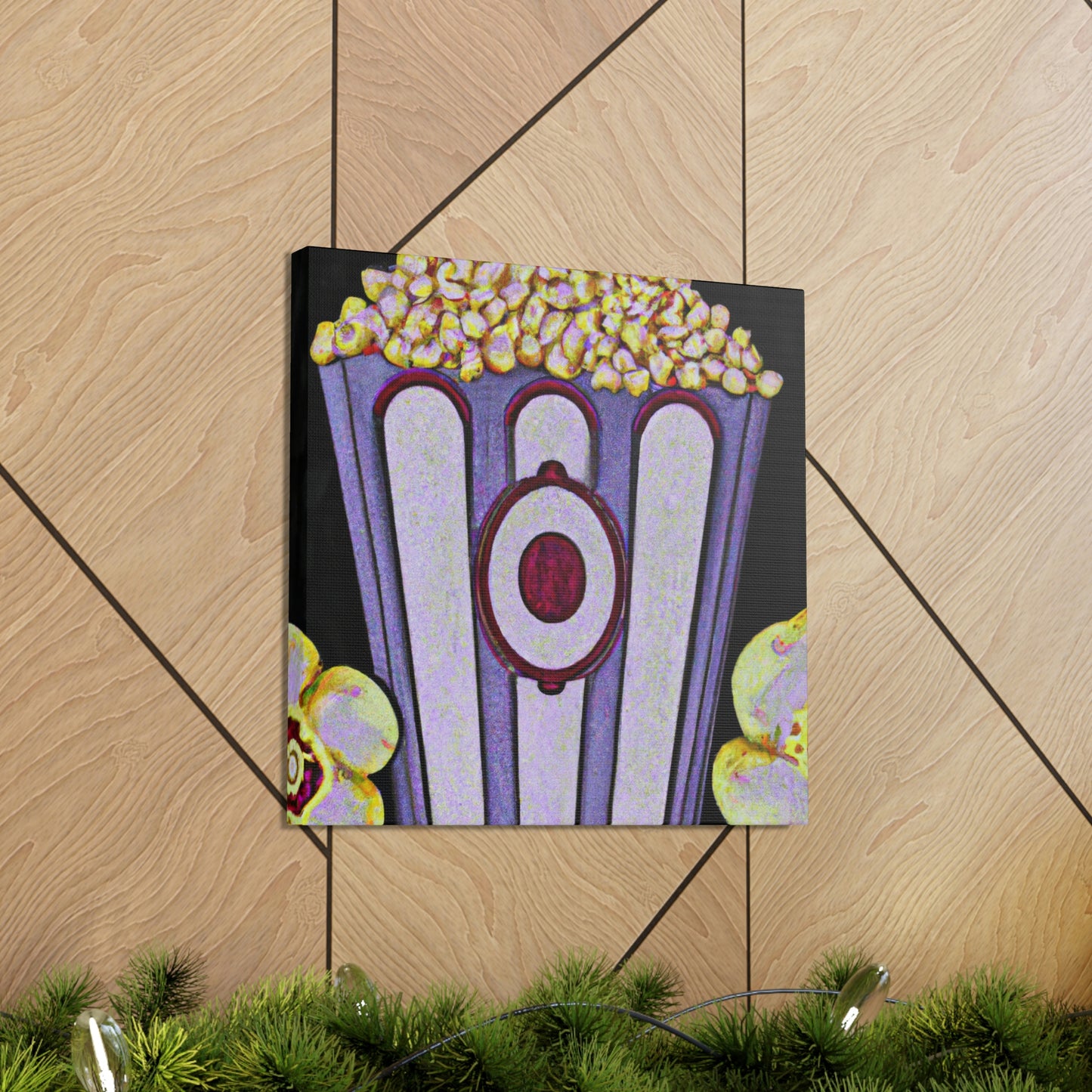 "Cozy Cinema Cornucopia" - Canvas