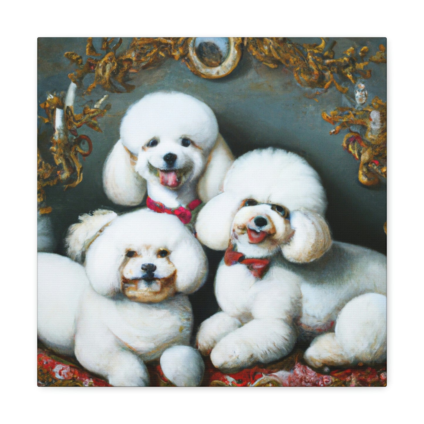 "Bichon Frise Palette" - Canvas